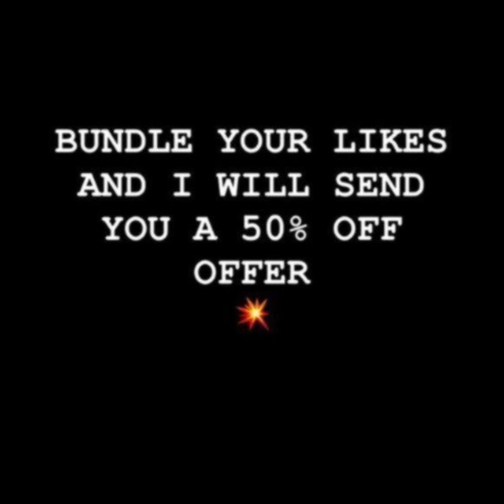 BUNDLE ALL YOUR LIKES AND GET 50 OFF - Picture 1 of 2